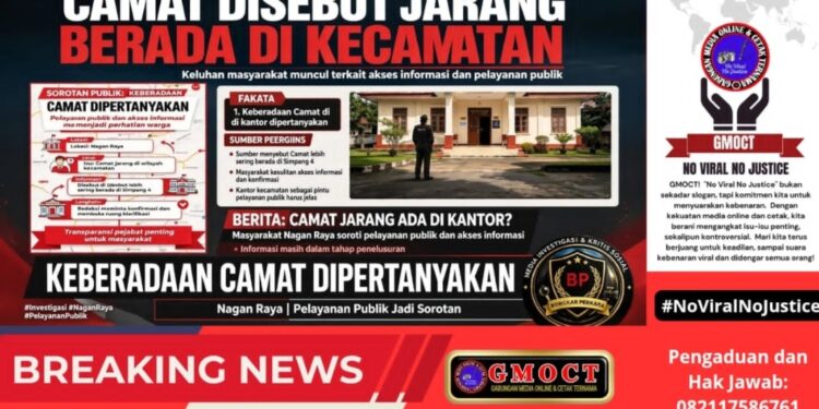 Dipertanyakan! Camat Disebut Jarang Berada di Wilayah, Konfirmasi Media Tak Kunjung Dijawab