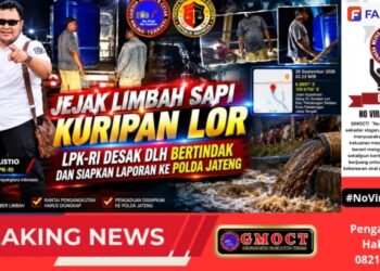 Jejak Limbah Sapi Kuripan Lor, LPK-RI Desak DLH dan Siapkan Laporan ke Polda Jateng