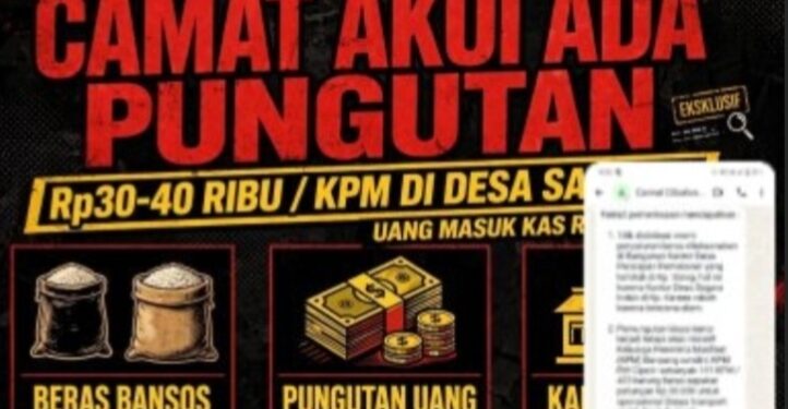 Pungli Bansos Terkuak! Camat Cibalong Akui Ada Pungutan Beras Rp30-40.000 di Desa Sagara, Dalih Inisiatif KPM dan Uang Masuk Kas RW