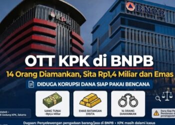 KPK OTT di Lingkungan BNPB, 14 Orang Diamankan Terkait Dugaan Korupsi Dana Siap Pakai Bencana