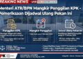Menteri ATR/BPN Nusron Wahid Mangkir dari Panggilan KPK, Pemeriksaan Dijadwalkan Ulang Pekan Ini