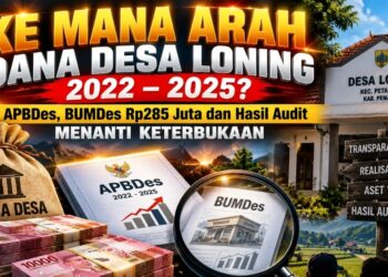 Ke Mana Arah Dana Desa Loning 2022–2025? APBDes, BUMDes Rp285 Juta dan Hasil Audit Menanti Keterbukaan