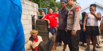 Terduga Pelaku Hendak Curi Motor di Sukamulya Terseret Korban, Hingga 300 Meter dan Diamankan Warga