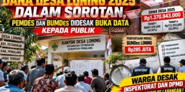 Dana Desa Loning 2025 Dalam Sorotan, Pemdes dan BUMDes Didesak Buka Data kepada Publik