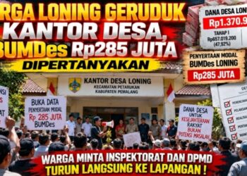 Warga Loning Geruduk Kantor Desa, BUMDes Rp285 Juta Dipertanyakan