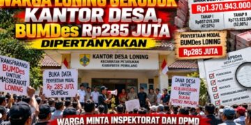 Warga Loning Geruduk Kantor Desa, BUMDes Rp285 Juta Dipertanyakan
