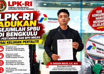 LPK-RI Adukan Sejumlah SPBU di Bengkulu ke Pertamina dan BPH Migas Usai Keluhan Konsumen Pertalite
