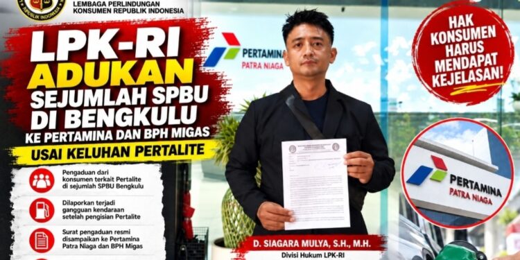 LPK-RI Adukan Sejumlah SPBU di Bengkulu ke Pertamina dan BPH Migas Usai Keluhan Konsumen Pertalite