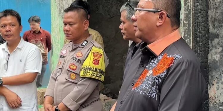 Kunjungi Lokasi Kebakaran di Bogor, Anton Suratto Kuatkan Warga Terdampak