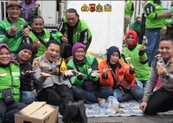 Ngariung Bareng Ojol Kamtibmas, Kapolres Bogor Bangun Kedekatan dengan Pengemudi Ojek Online