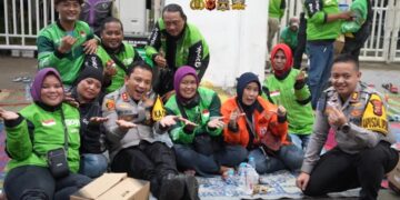 Ngariung Bareng Ojol Kamtibmas, Kapolres Bogor Bangun Kedekatan dengan Pengemudi Ojek Online