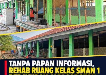 Tanpa Papan Informasi, Rehab Ruang Kelas SMAN 1 Pebayuran Disorot, AKPERSI Jabar Minta Disdik Wilayah III Turun Cek