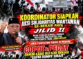 Asep Surya Atmaja Dilantik Jadi Bupati Bekasi Definitif, Koordinator Aksi Desak Penyelesaian Tiga Tuntutan Solidaritas Wartawan Se-Bekasi Raya
